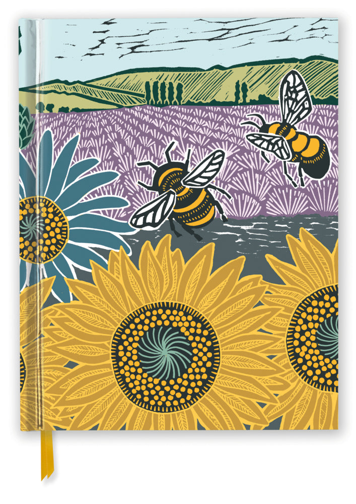 Premium Skizzenbuch: Kate Heiss, Sonnenblumenfeld (Flame Tree Publishing)