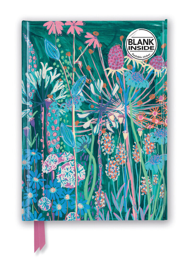 Premium Notizbuch Blank DIN A5: Lucy Innes Williams, Blau-Grünes Gartenhaus (Flame Tree Publishing)