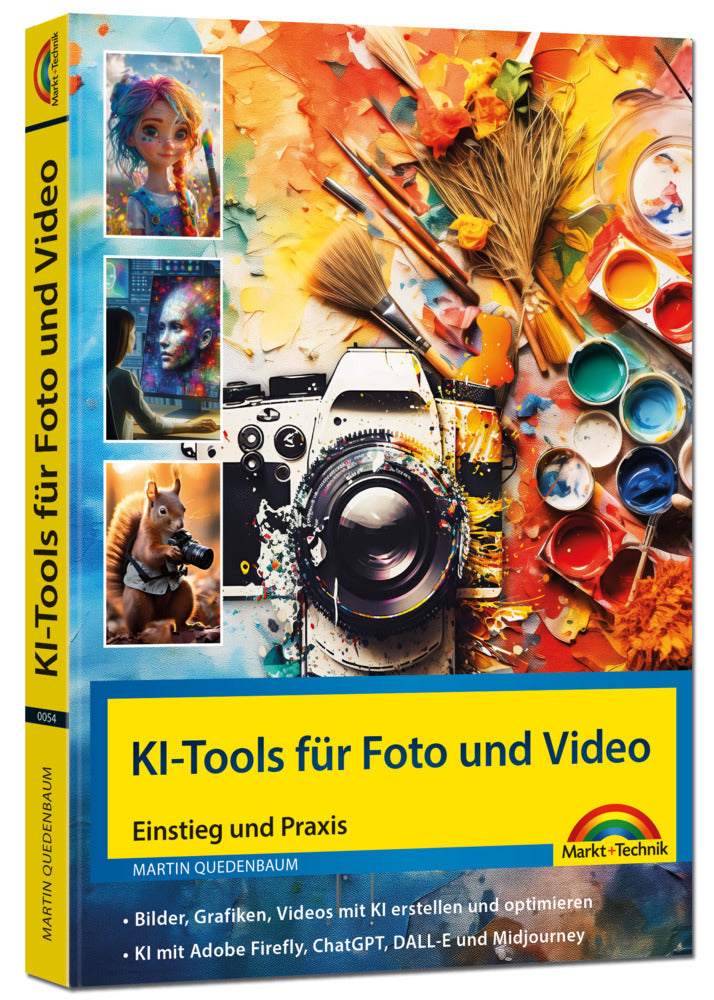 KI-Tools für Foto und Video - gekonnt die KI-Programme von Adobe Photoshop, Adobe Firefly, ChatGPT, Gemini, Midjourney einsetzen (Martin Quedenbaum)