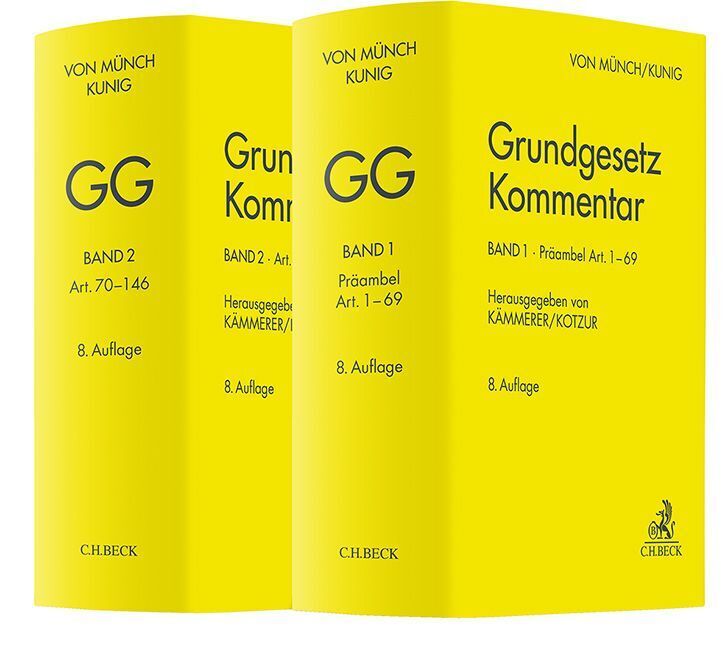 Grundgesetz Kommentar Gesamtwerk. GG (Ingo Von Münch)
