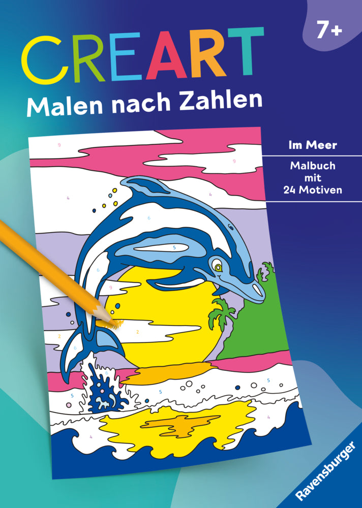 CreArt Malen nach Zahlen ab 7: Im Meer