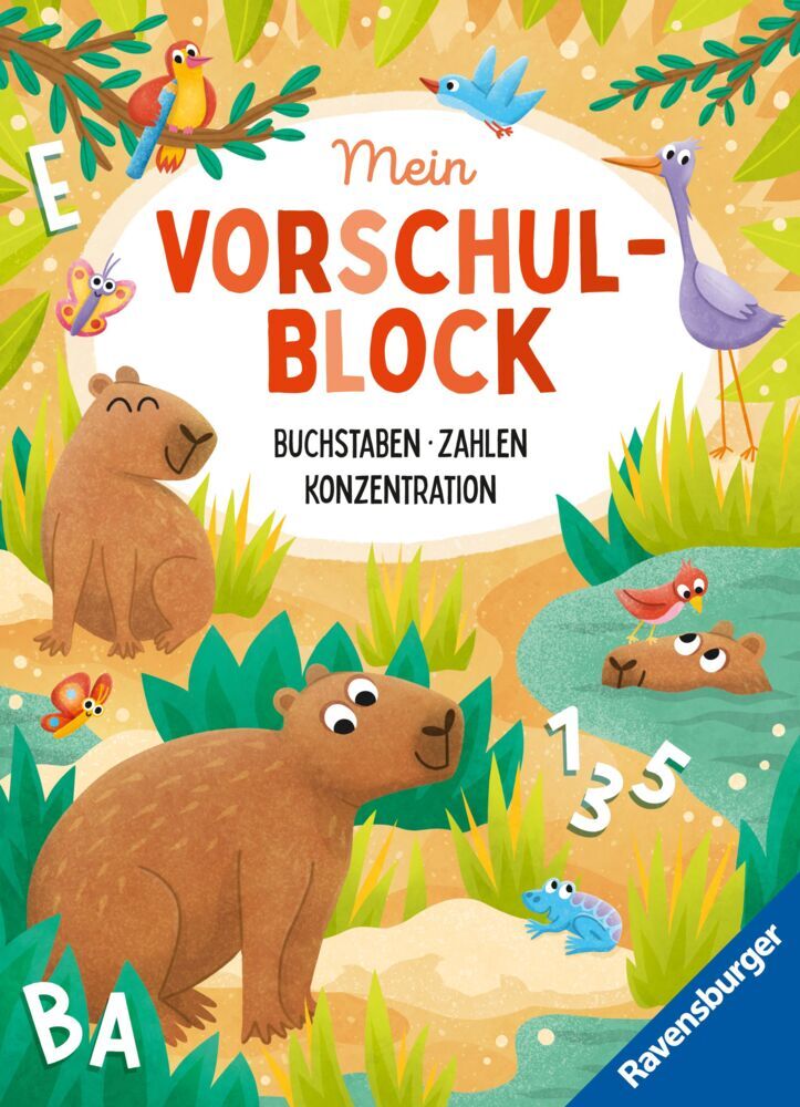 Mein Vorschulblock: Buchstaben, Zahlen, Konzentration (Anja Lohr)