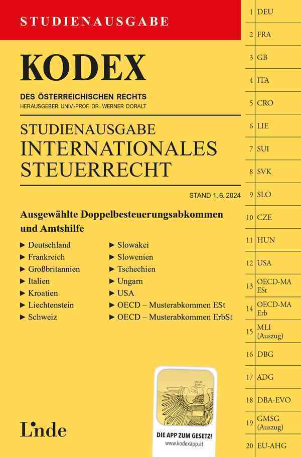 KODEX Studienausgabe Internationales Steuerrecht (Werner Doralt)