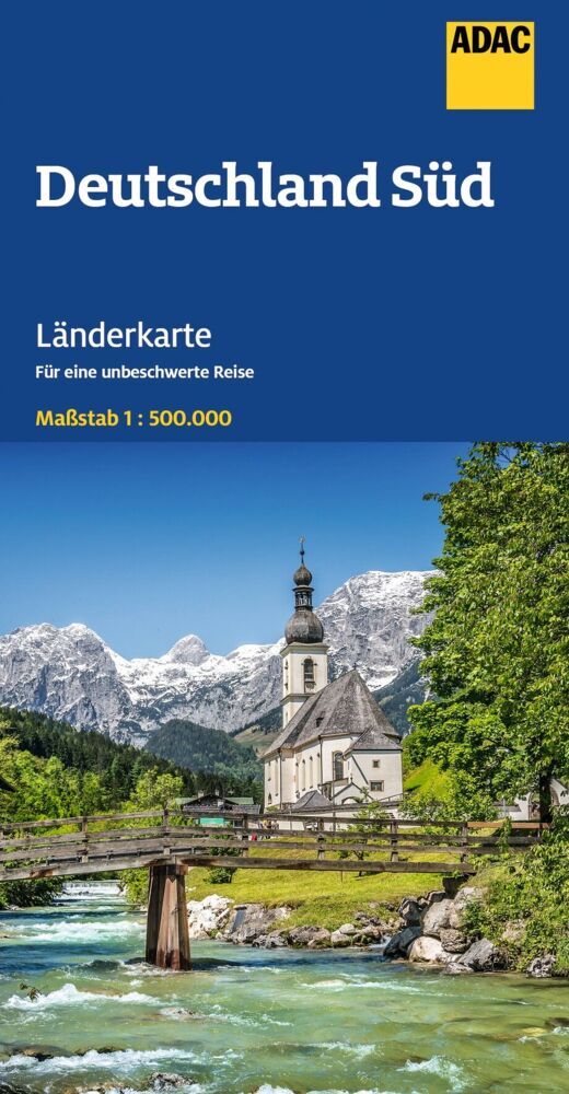 ADAC Länderkarte Deutschland Süd 1:500.000