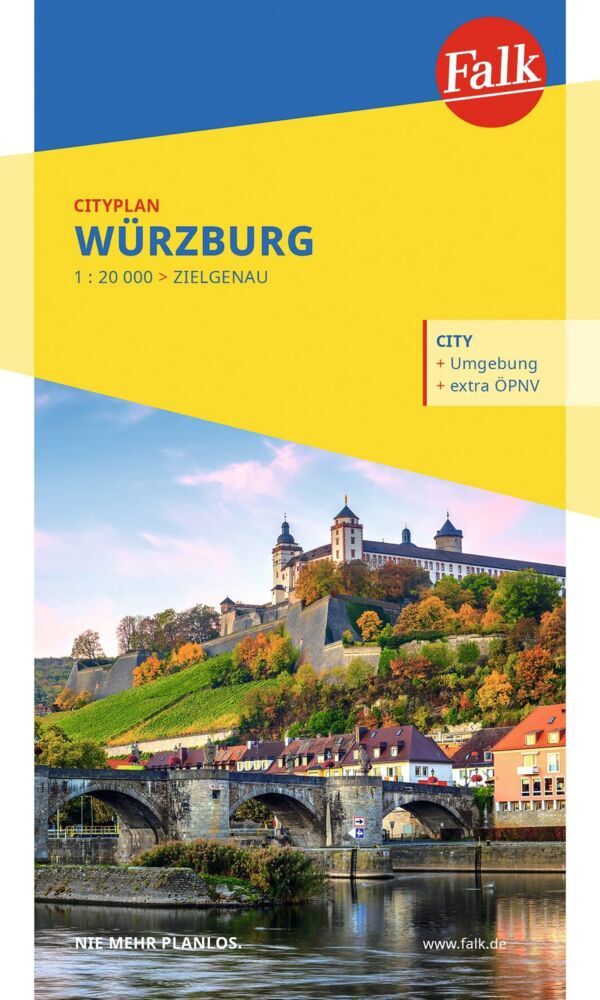 Falk Cityplan Würzburg 1:15.000
