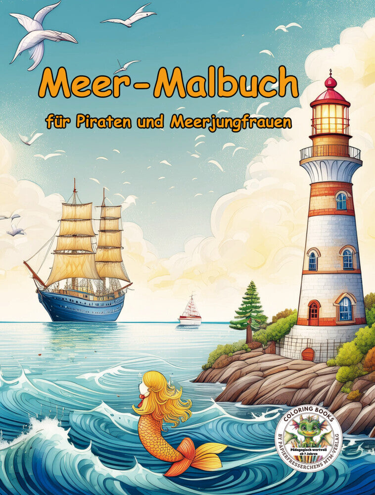 Meer-Malbuch für Piraten und Meerjungfrauen (Nanja Holland)