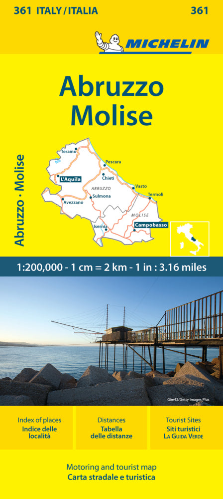 Abruzzo & Molise - Michelin Local Map 361 (Michelin)