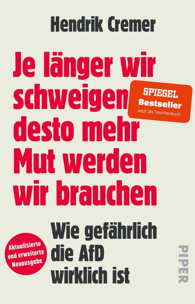 Je länger wir schweigen, desto mehr Mut werden wir brauchen (Hendrik Cremer)