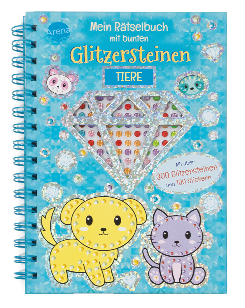 Mein Rätselbuch mit bunten Glitzersteinen. Tiere (Two Windmills)