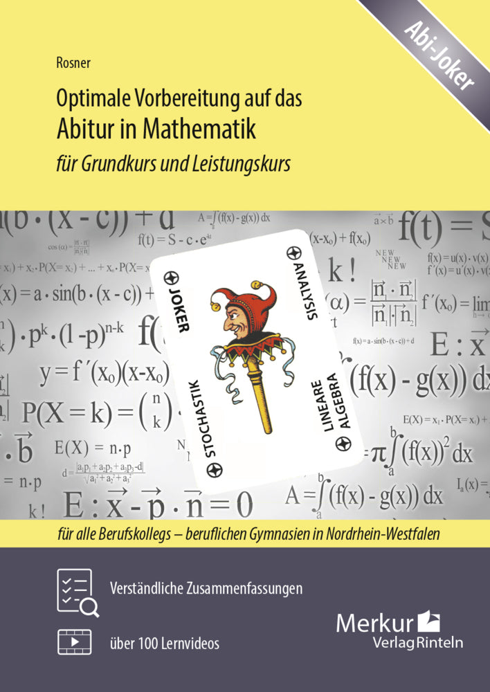 Optimale Vorbereitung auf das Abitur in Mathematik (Stefan Rosner)