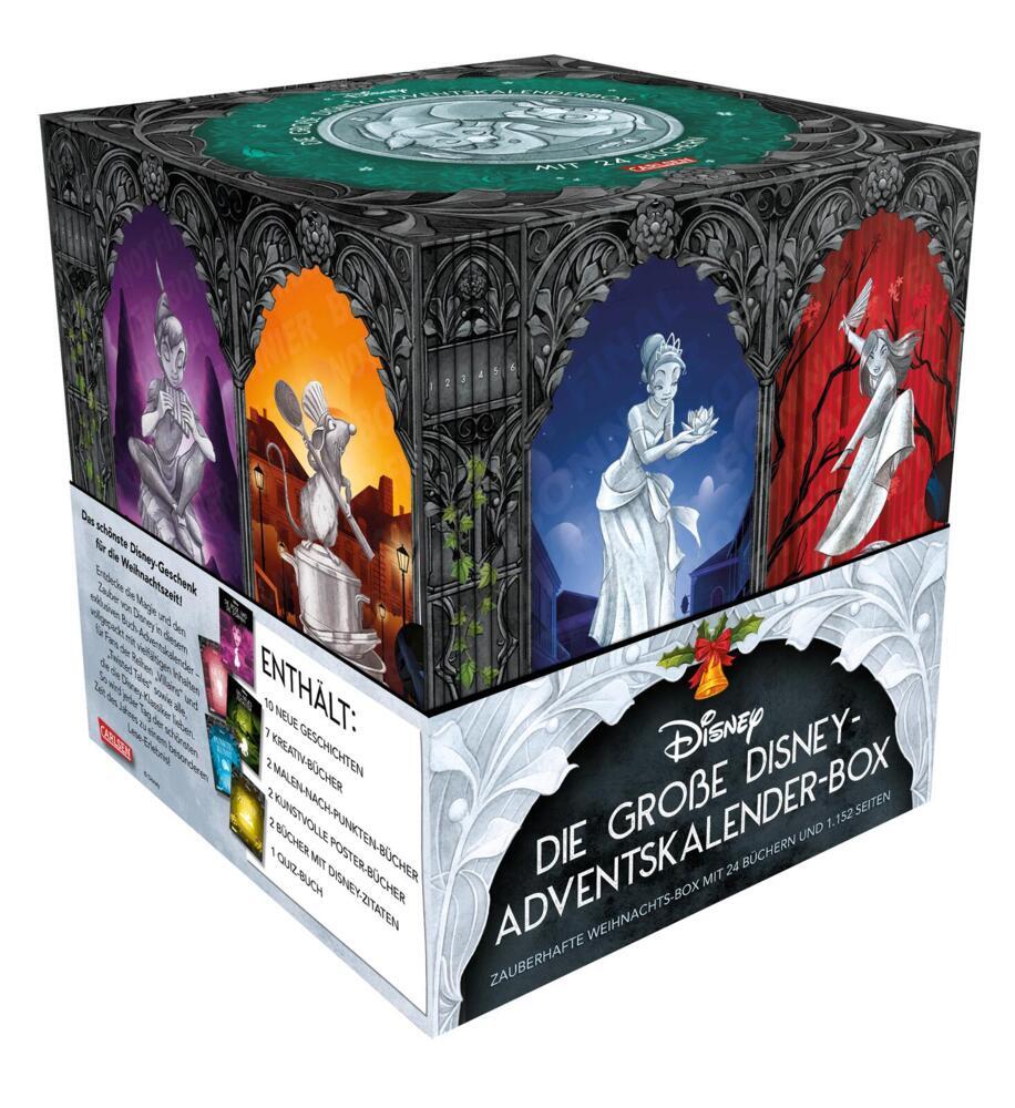 Disney: Die große Disney-Adventskalender-Box 2025 - Zauberhafte Weihnachts-Box mit 24 Büchern und 1.152 Seiten für Young Adults (Walt Disney)