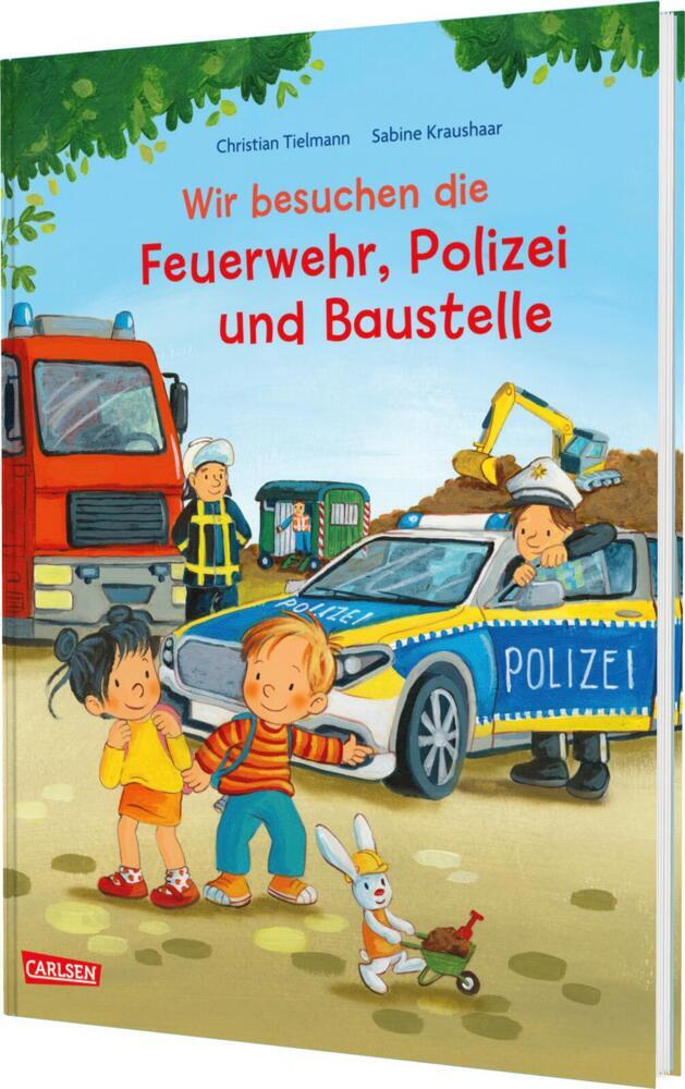 Max-Bilderbücher: Wir besuchen die Feuerwehr, Polizei und Baustelle (Christian Tielmann)