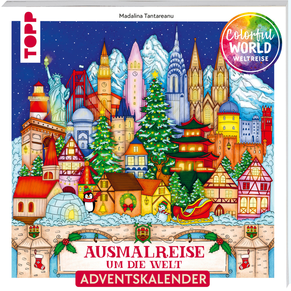 Colorful Christmas Weltreise - Weihnachtliche Ausmalreise um die Welt (Madalina Tantareanu)