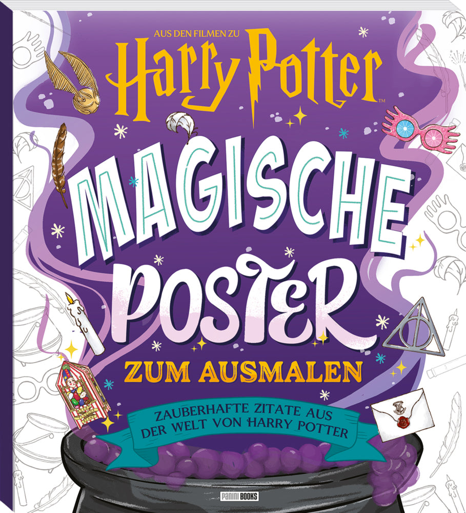 Aus den Filmen zu Harry Potter: Magische Poster zum Ausmalen - Zauberhafte Zitate aus der Welt von Harry Potter (Aly Gabriela Pirela)