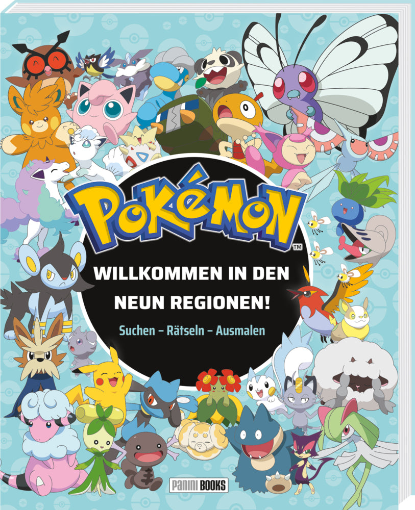 Pokémon: Willkommen in den neun Regionen! - Suchen - Rätseln - Ausmalen (Panini)