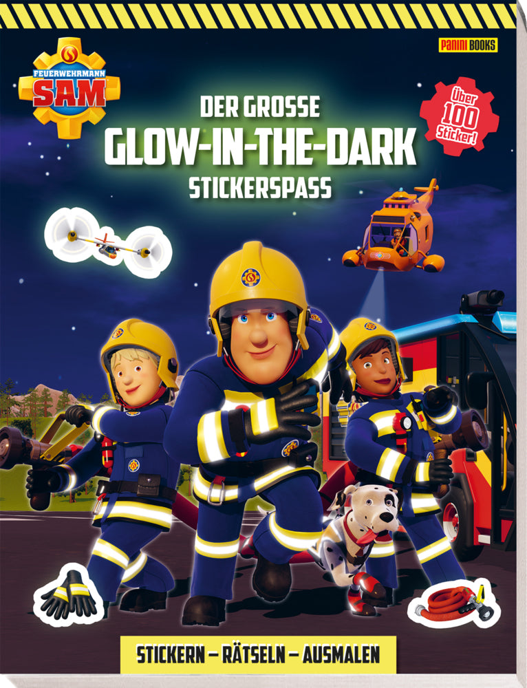 Feuerwehrmann Sam: Der große Glow-in-the-Dark Stickerspaß: Stickern - Rätseln - Ausmalen (Panini)