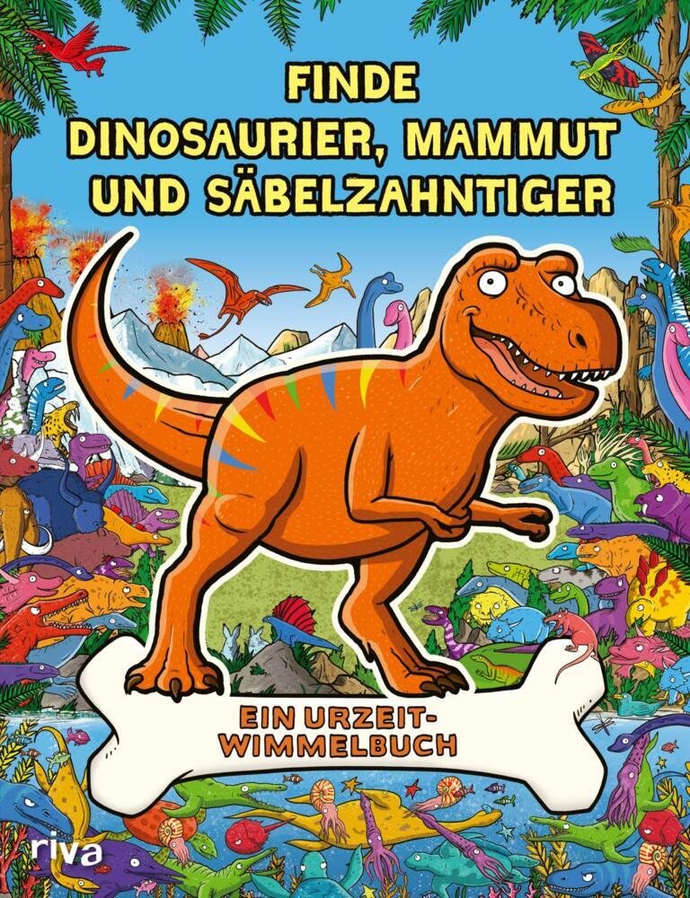 Finde Dinosaurier, Mammut und Säbelzahntiger (Helen Brown)