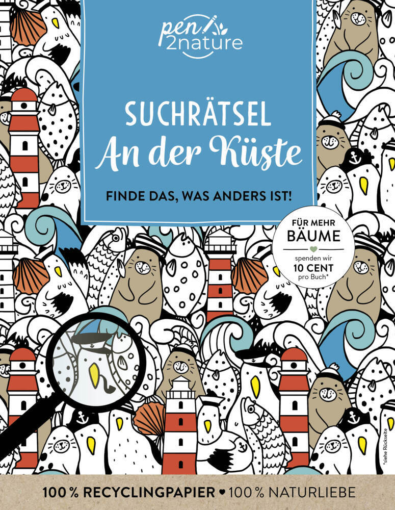 Suchrätsel An der Küste I Finde das, was anders ist!