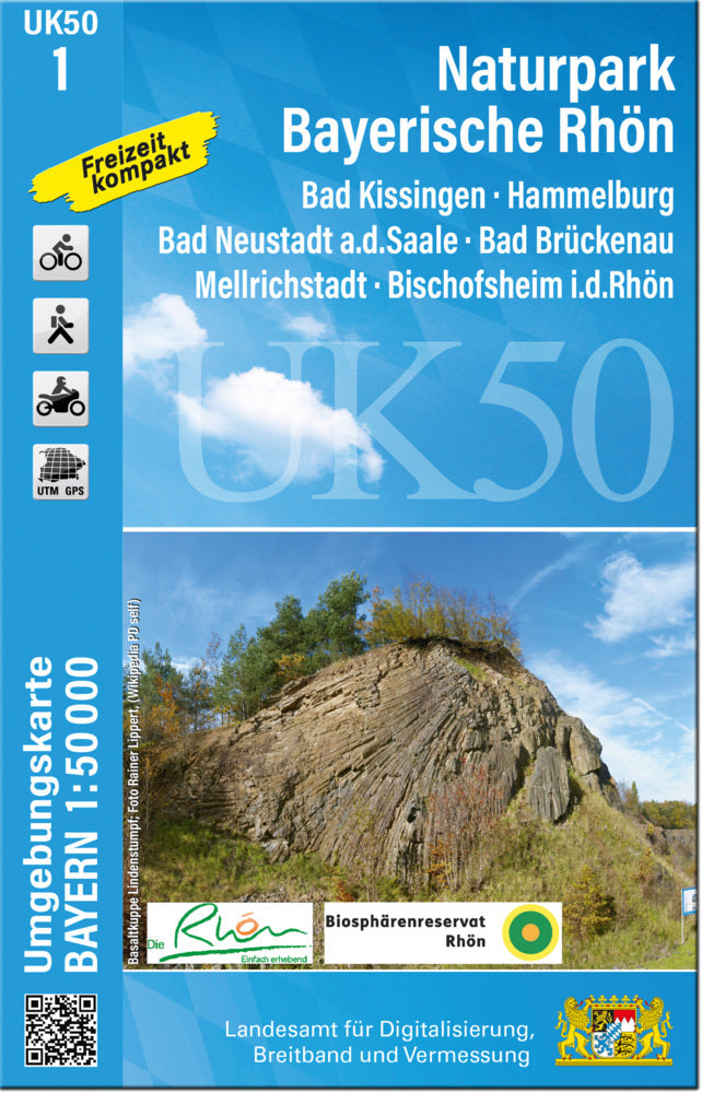 UK50-1 Naturpark Bayerische Rhön (Breitband Und Vermessung, Bayern Landesamt Für Digitalisierung)