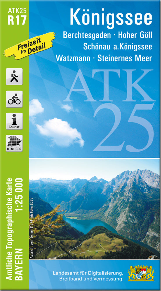 ATK25-R17 Königssee (Amtliche Topographische Karte 1:25000) (Breitband Und Vermessung, Bayern Landesamt Für Digitalisierung)