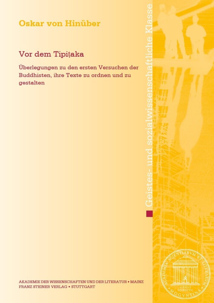 Vor dem Tipitaka (Oskar Von Hinüber)