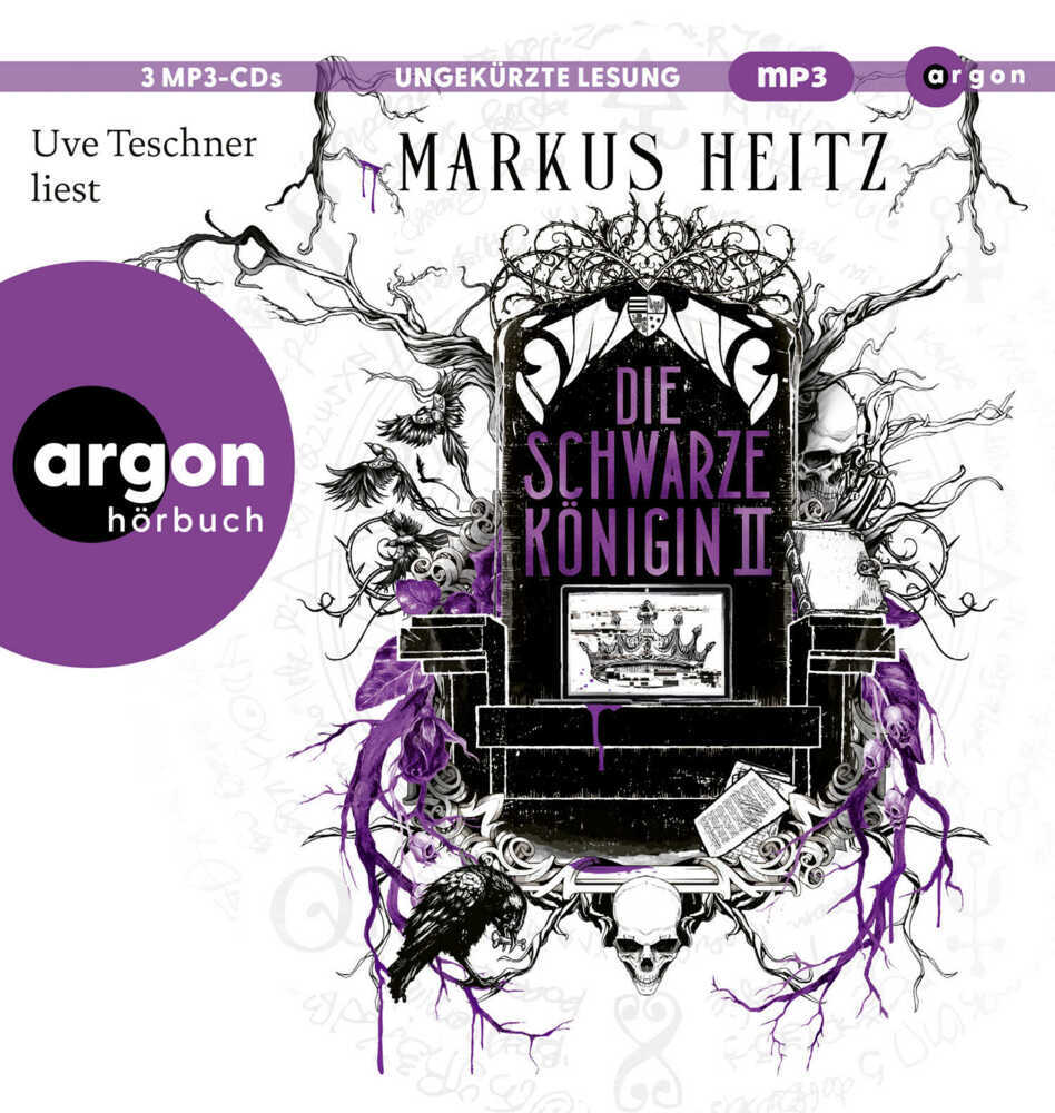 Die Schwarze Königin II, 3 Audio-CD, 3 MP3 (Markus Heitz)