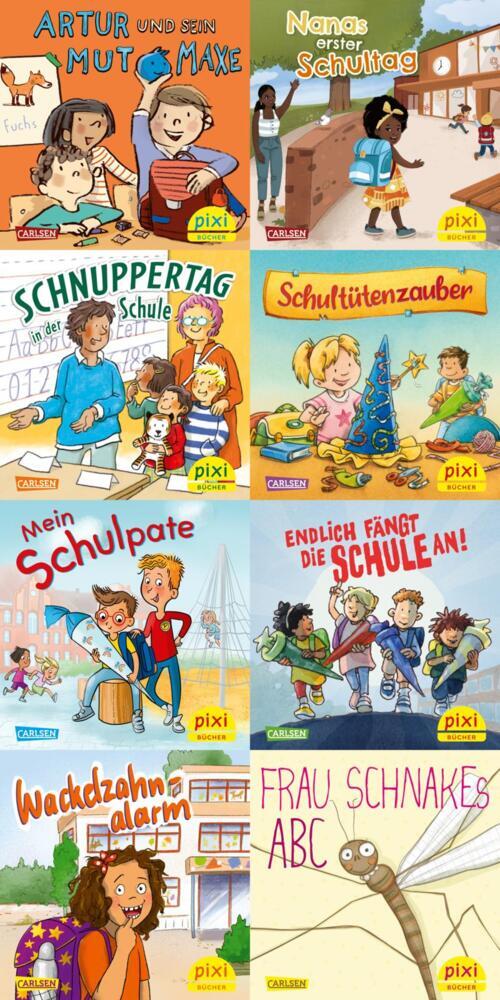Pixi-8er-Set 304: In die Schule mit Pixi (8x1 Exemplar), 8 Teile (Diverse)