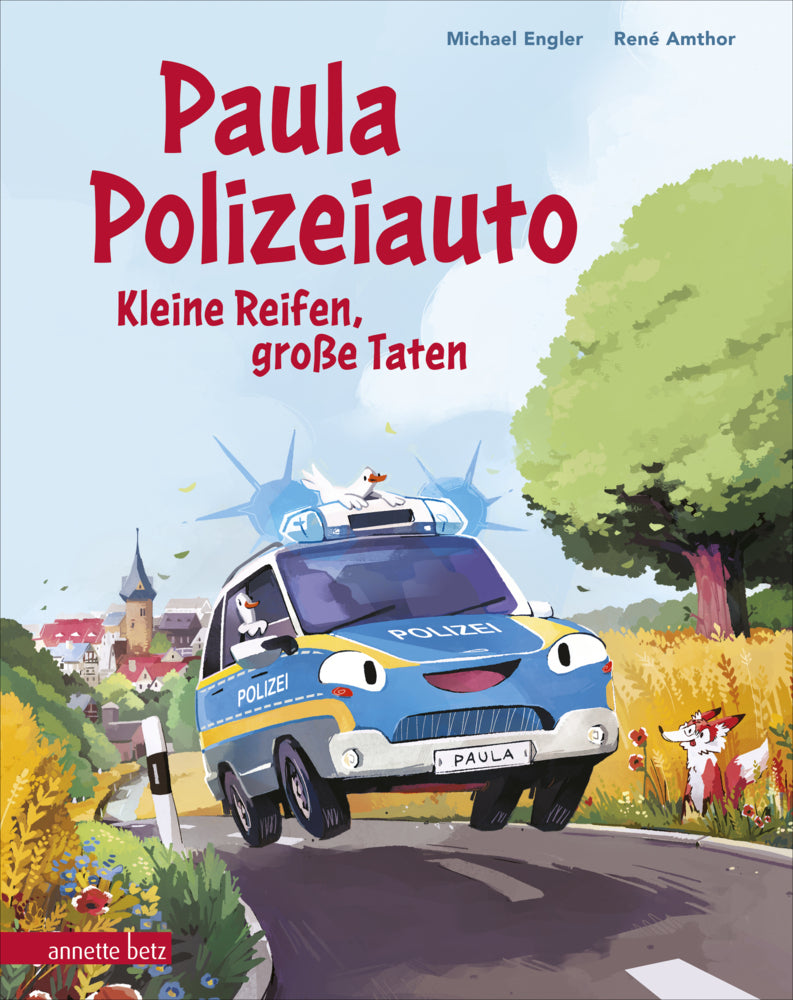 Paula Polizeiauto - Kleine Reifen, große Taten: Abenteuer-Bilderbuch ab 4 Jahren mit sprechenden Autos (Michael Engler)
