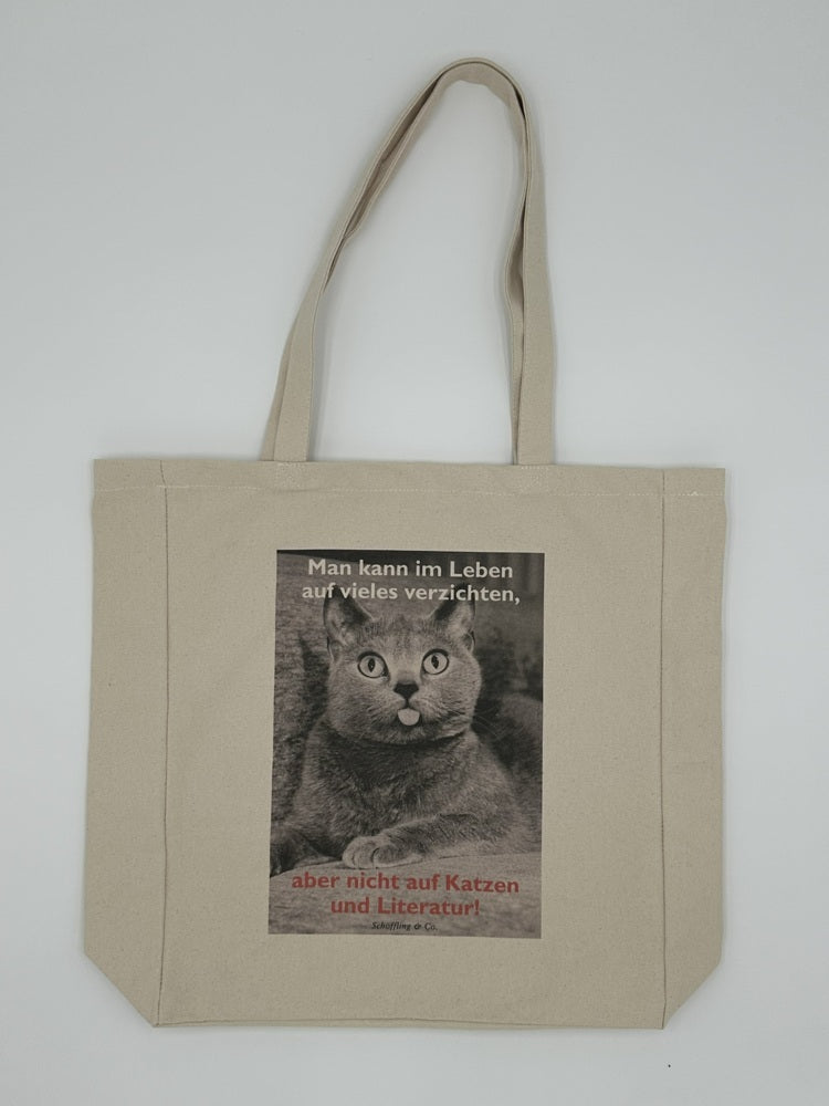 Katzen-Baumwolltasche: Katzen und Literatur (Julia Bachstein)