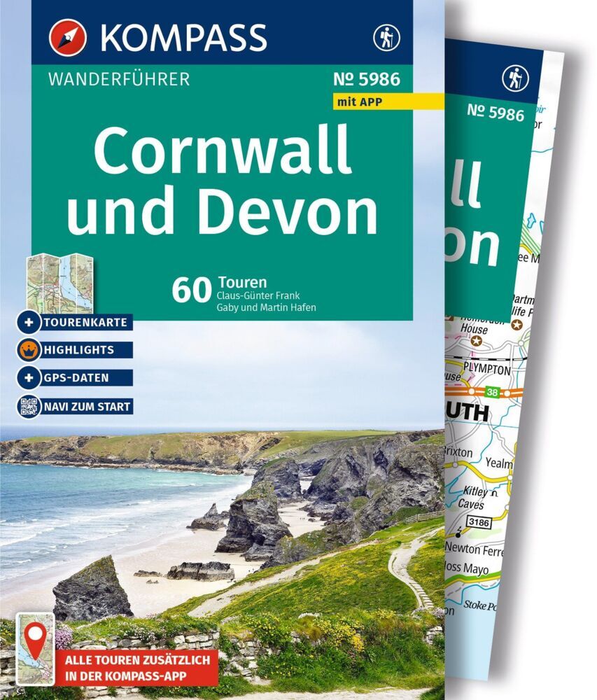 KOMPASS Wanderführer Cornwall und Devon, 60 Touren mit Extra-Tourenkarte (Dr. Claus-Günther Frank)