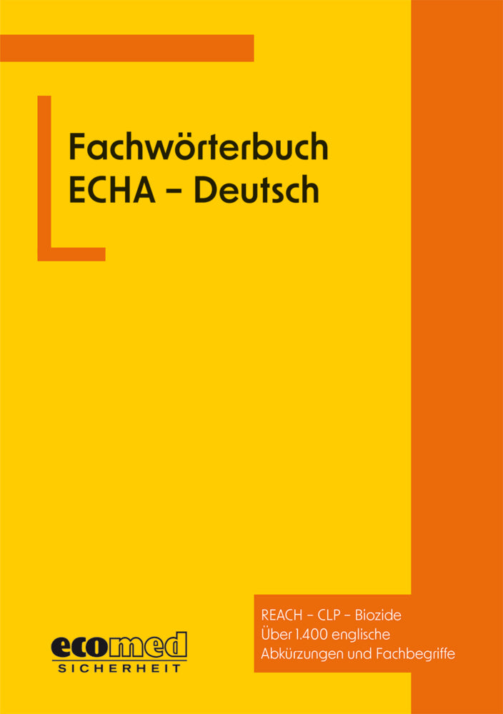 Fachwörterbuch ECHA - Deutsch (Ecomed-Storck Gmbh)