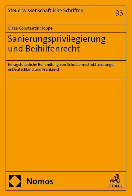 Sanierungsprivilegierung und Beihilfenrecht (Claas-Constantin Hoppe)