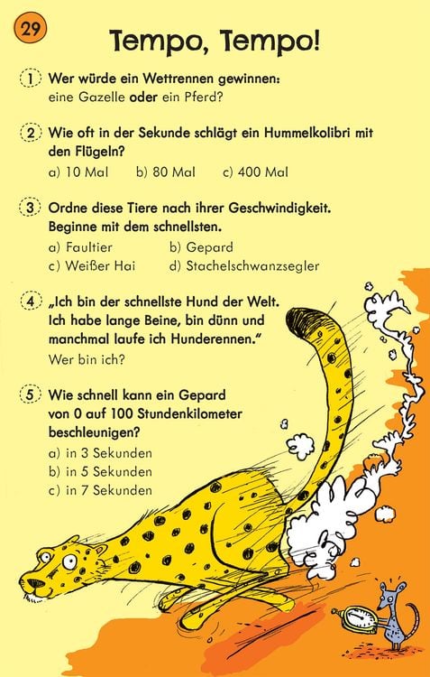 50 Quiz-Karten: Rätsel aus der Tierwelt