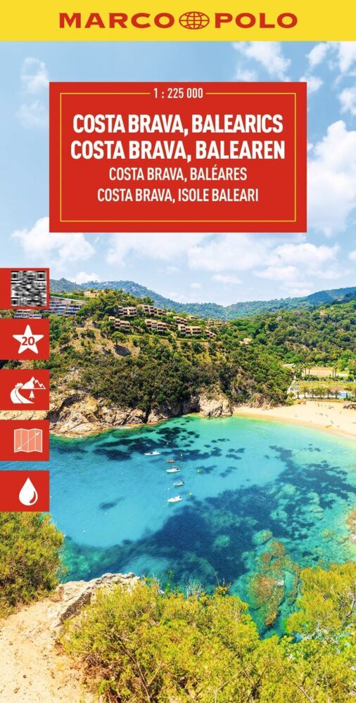 MARCO POLO Reisekarte Costa Brava, Balearen 1:225.000