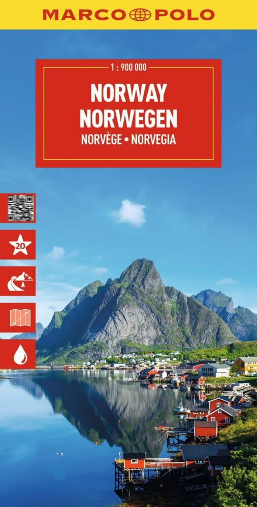 MARCO POLO Reisekarte Norwegen 1:900.000