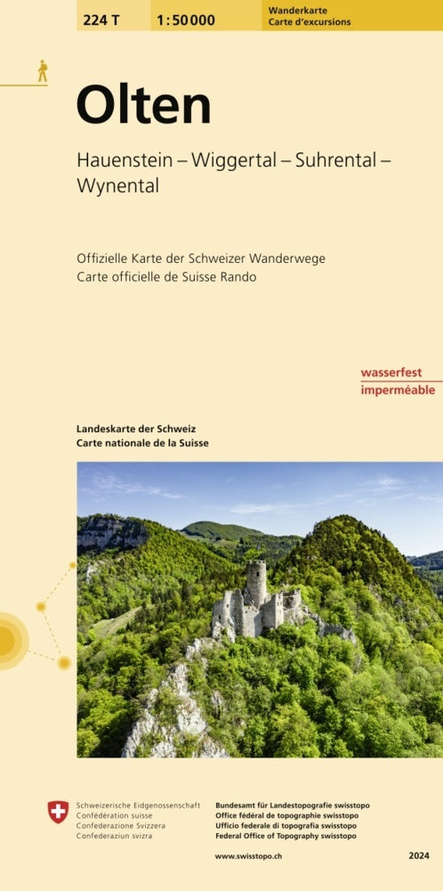 224T Olten Wanderkarte (Bundesamt Für Landestopografie Swisstopo)