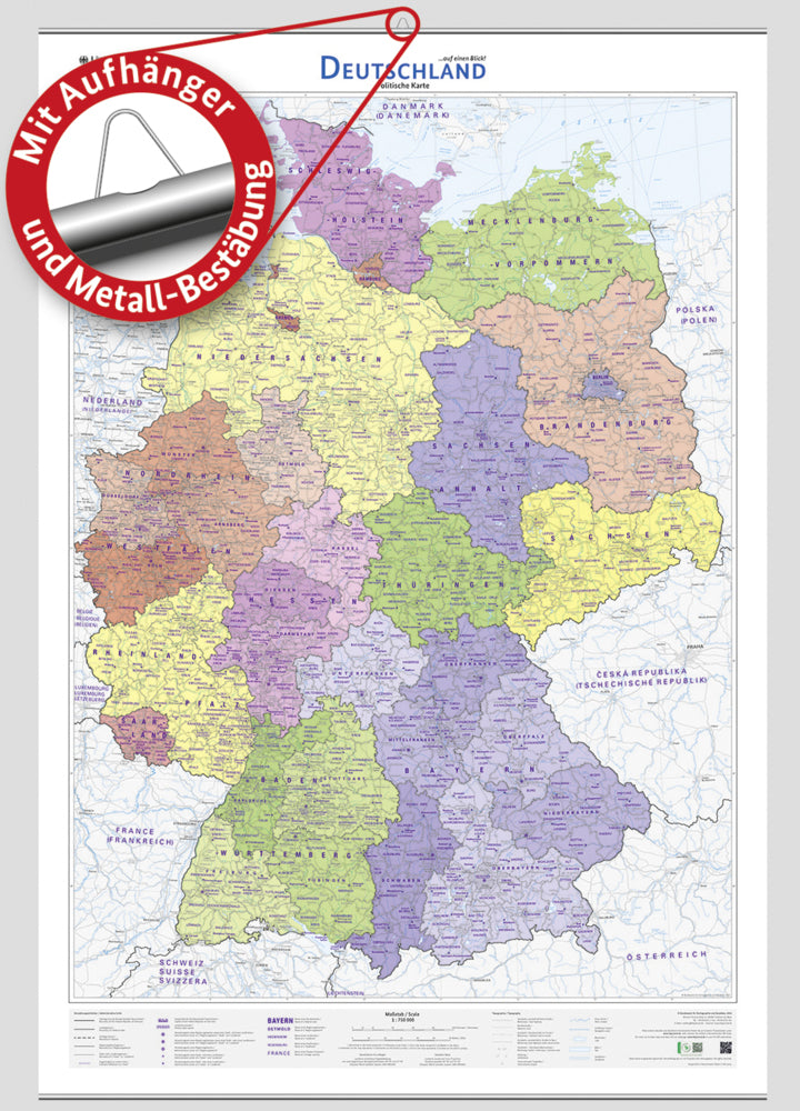 Deutschland auf einen Blick! (Bkg - Bundesamt Für Kartographie Und Geodäsie)