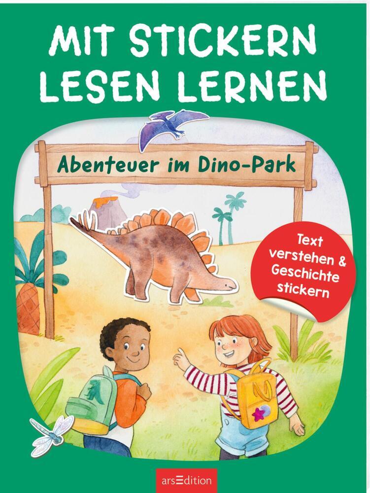 Mit Stickern Lesen lernen - Abenteuer im Dino-Park (Annette Moser)