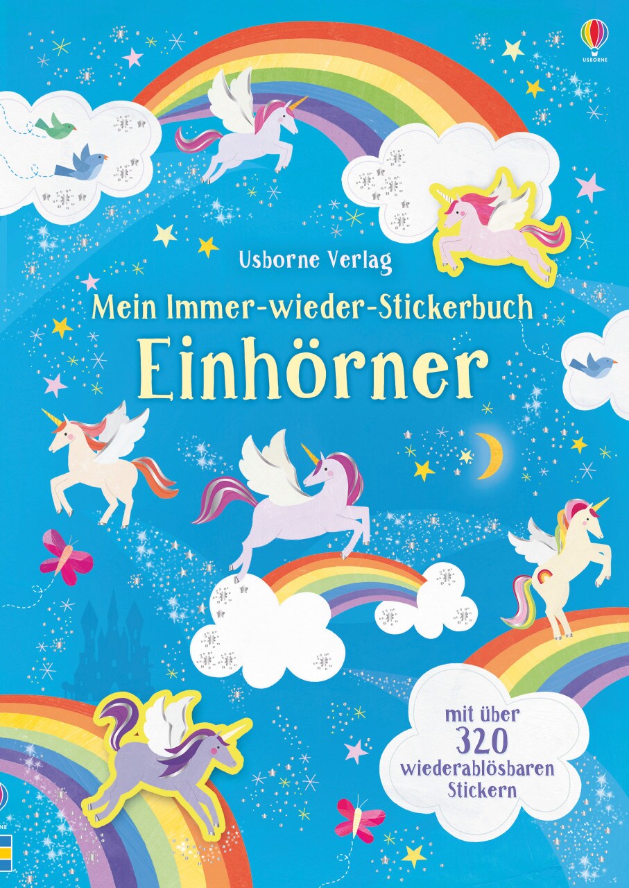 Usborne Publishing Mein Immer-wieder-Stickerbuch: Einhörner (Deutsch, 2019, Hannah Watson)