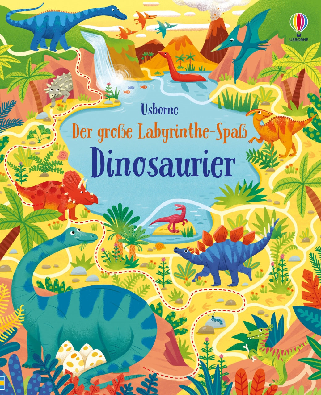 Usborne Publishing Der große Labyrinthe-Spaß: Dinosaurier (Deutsch, 2022, Sam Smith)