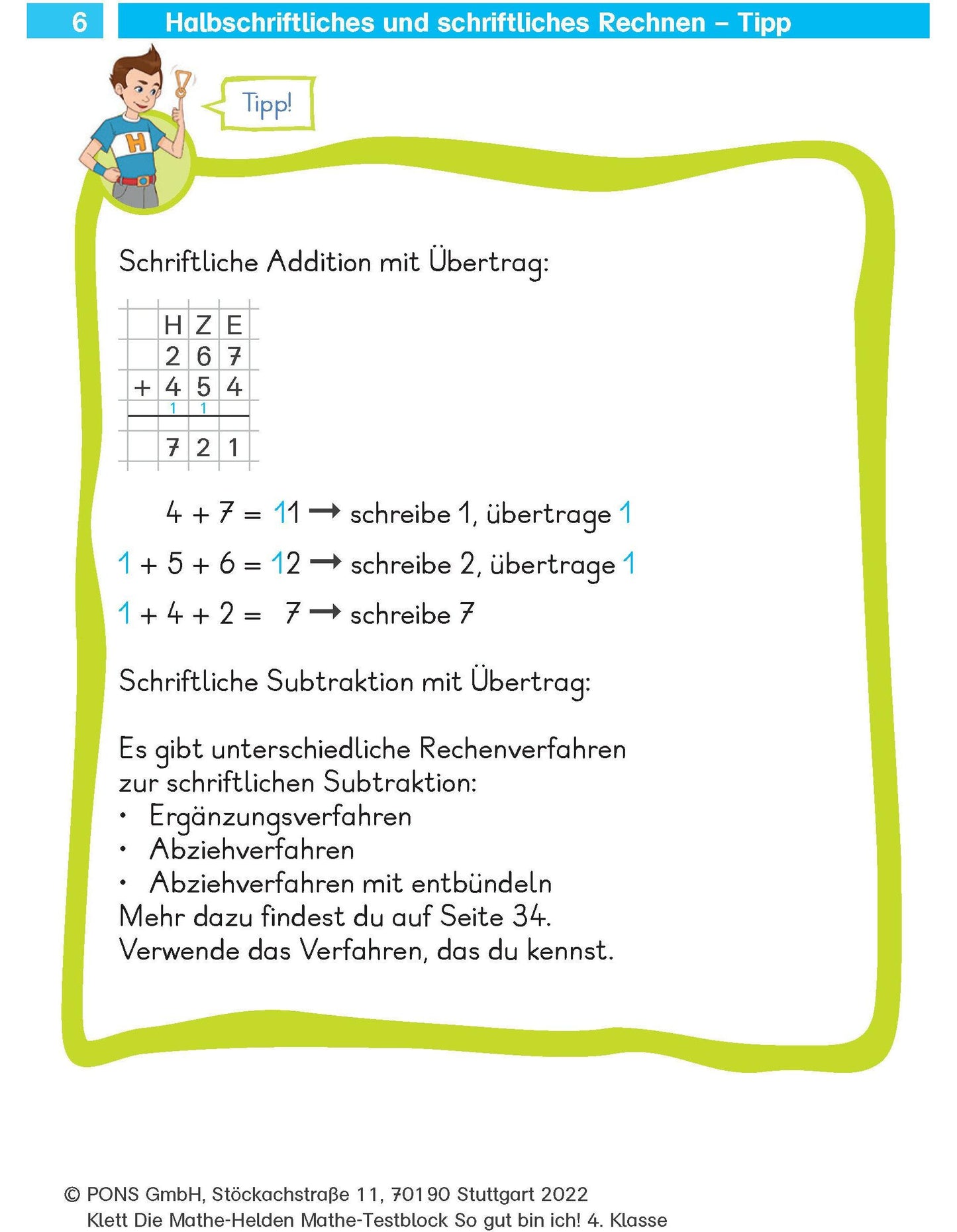 Klett Die Mathe-Helden: Mathe-Testblock