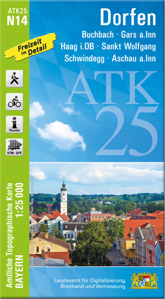ATK25-N14 Dorfen (Amtliche Topographische Karte 1:25000) (Breitband Und Vermessung, Bayern Landesamt Für Digitalisierung)
