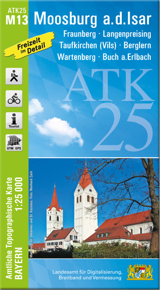 ATK25-M13 Moosburg a.d.Isar (Amtliche Topographische Karte 1:25000) (Breitband Und Vermessung, Bayern Landesamt Für Digitalisierung)