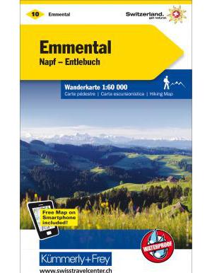 Kümmerly+Frey Wanderkarte 10 Emmental 1:60.000