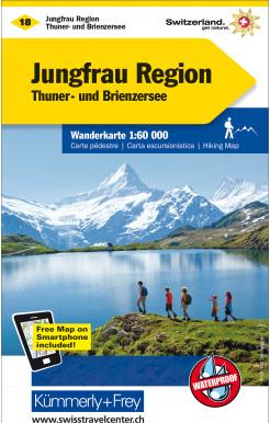 Hallwag Kümmerly+Frey Wanderkarte Jungfrau-Region