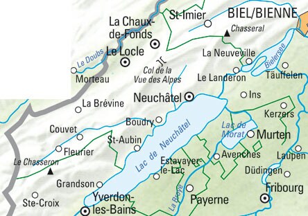 Hallwag Kümmerly+Frey VK - Neuenburg - Drei Seen