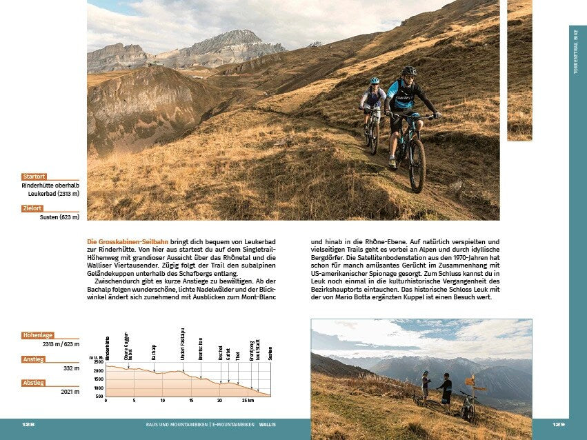 Hallwag Kümmerly+Frey Wallis Raus und Mountainbiken | E-Mountainbiken (Deutsch, 2022, Hallwag Kümmerly+Frey AG)