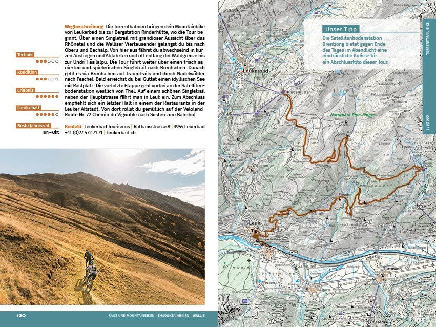 Hallwag Kümmerly+Frey Wallis Raus und Mountainbiken | E-Mountainbiken (Deutsch, 2022, Hallwag Kümmerly+Frey AG)