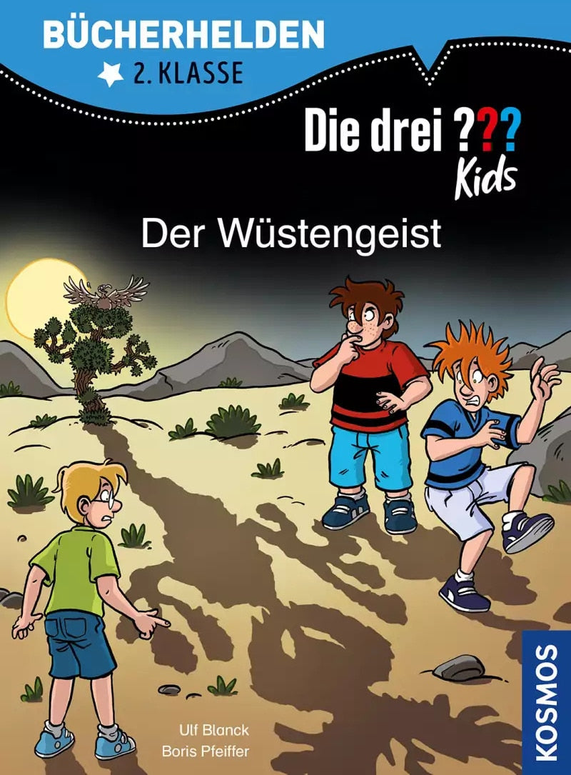 Kosmos Die drei ??? Kids, Bücherhelden 2. Klasse, Der Wüstengeist (Deutsch, 2022, Ulf Blanck, Boris Pfeiffer, Steffen Gumpert)