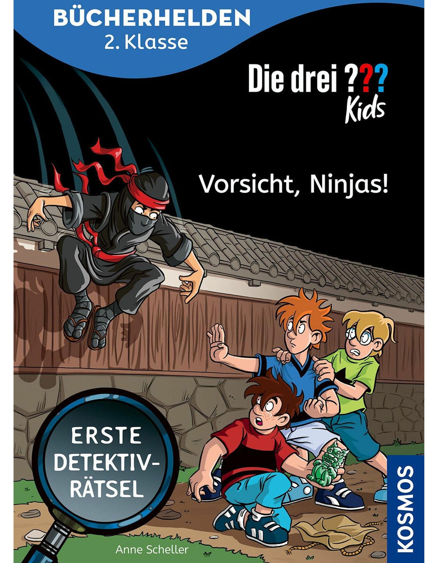 Kosmos Die drei ??? Kids, Bücherhelden 2. Klasse, Vorsicht, Ninjas! (Deutsch, 2024, Michael Böhm, Anne Scheller)